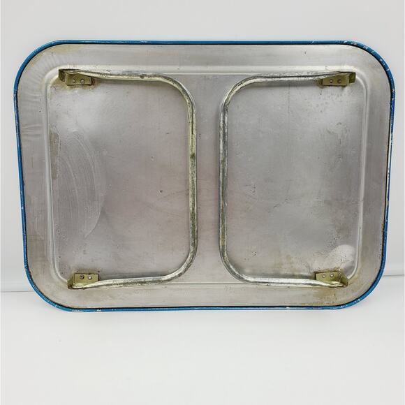 Children's TV Tray Bozo the Clown on TV w/ Folding Legs, Vintage 1960's Tin - Picture 6 of 10